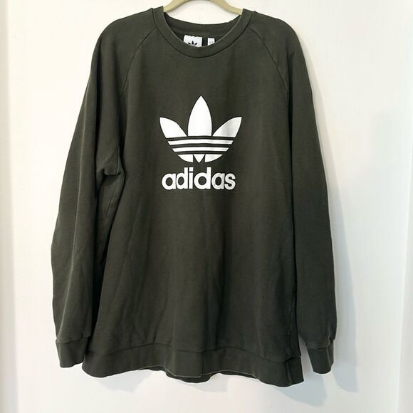 ADIDAS MENS TREFOIL CREWNECK SWEATSHIRT 2XL - Picture 1 of 5
